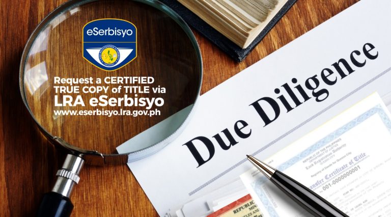 Performing Due Diligence for Safe Real Estate Transactions with the Help of the LRA eSerbisyo Portal
