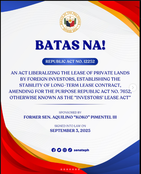 Why RA 12252 Matters to Investors