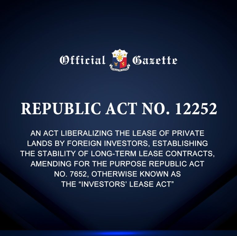 RA 12252: A New Dawn for Philippine Real Estate